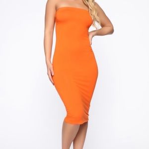 Orange Tube Dress